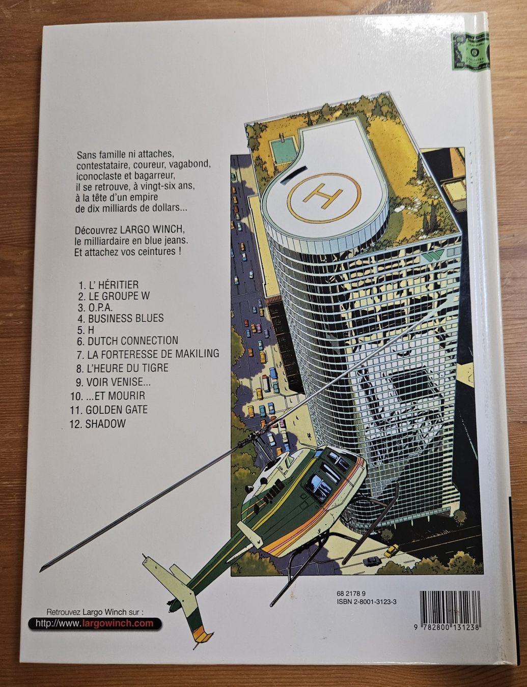 Comics: Largo Winch N 12 E.O. (T.B.E.) Shadow – Gebraucht aus Prévonloup von bitume1975 2