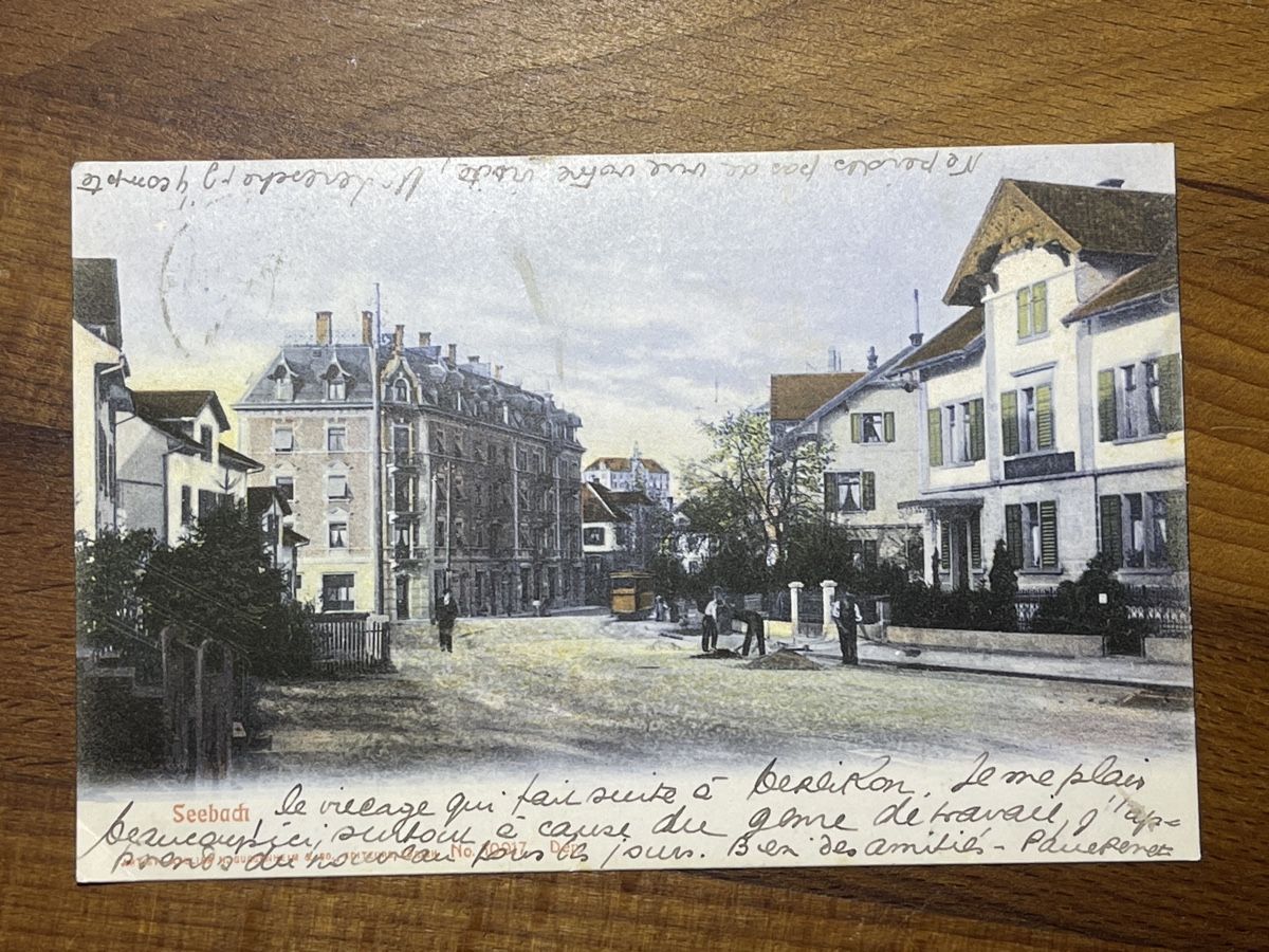 Cartoline postali: Alte Ansichtskarte seebach Zürich – Usato da Strengelbach venduto da Aschatan5