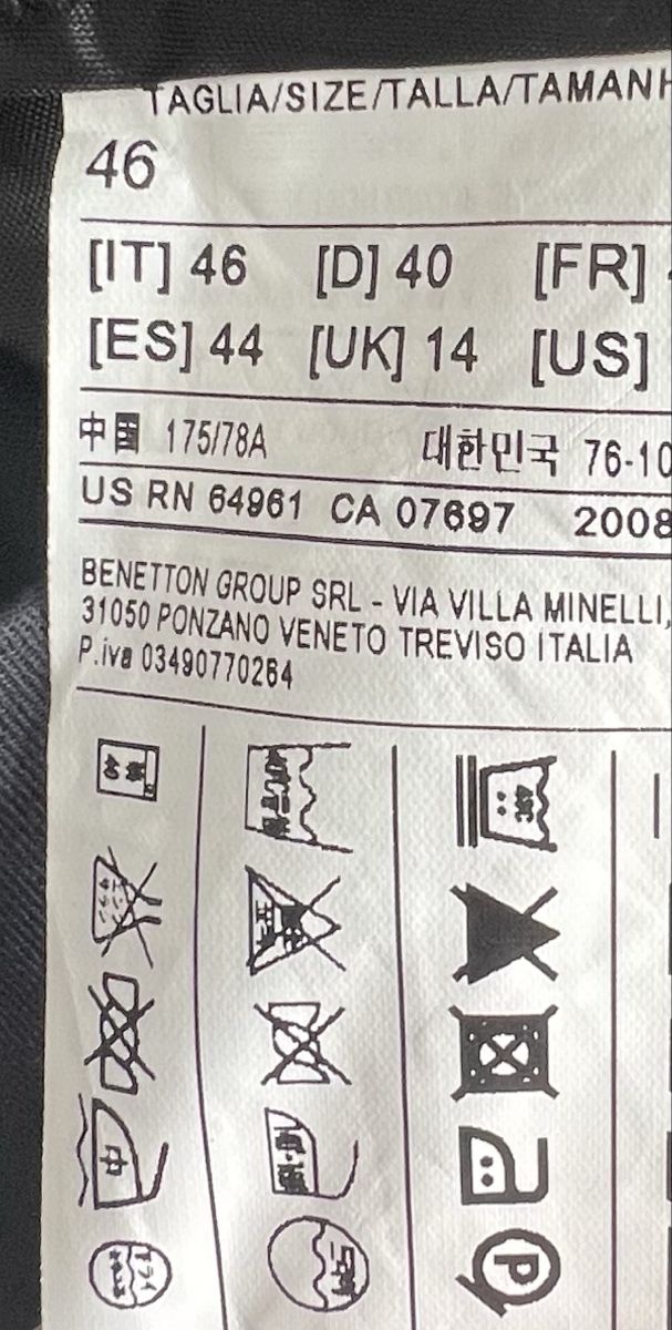 Benetton Pantalons:  Benetton Hose schwarz  – D'occasion à chur par Ika11 6