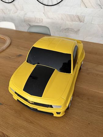 Koffer Auto Camaro gelb