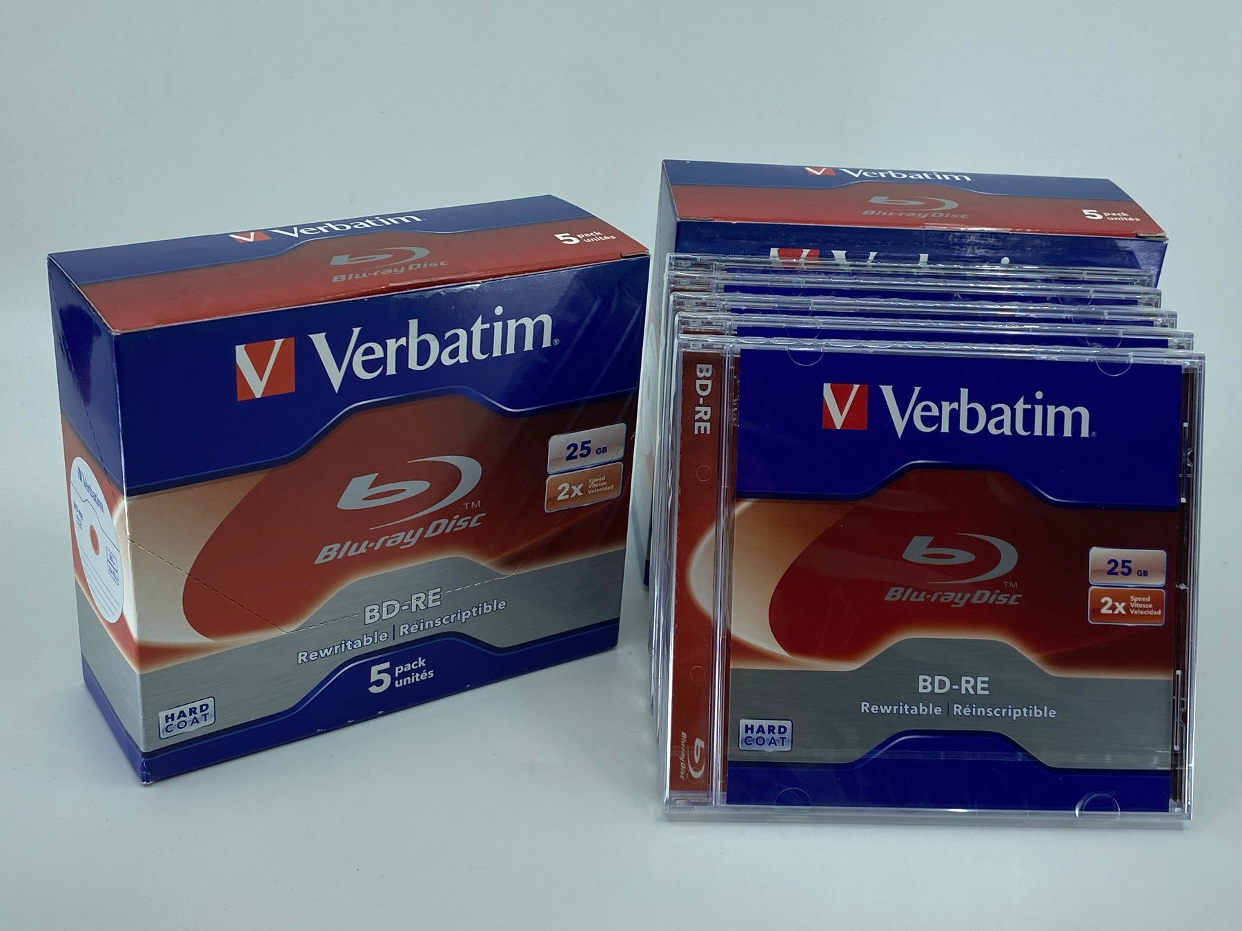 Tutti i DVDs: Verbatim Blue-ray BD-RE 25 GB Rewritable - 5erPack – Nuovo e nell'imballaggio originale da Langwiesen venduto da Restposten-24
