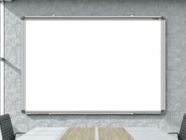 Whiteboard Wandmontage Tafelformat 120 x 90 cm WEISS NEU