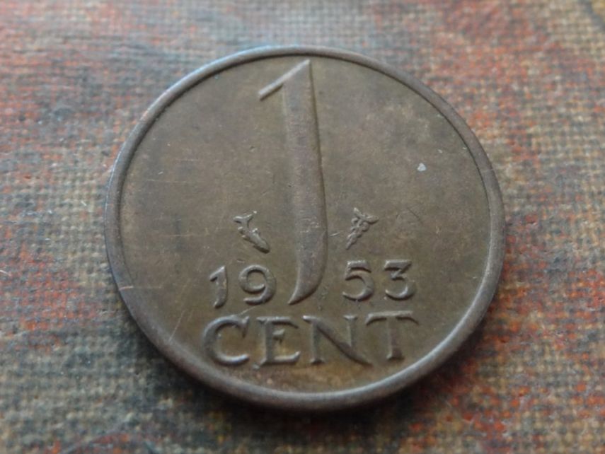 Tutti le monete: PAYS-BAS  Nederland  1  Cent  1953 – Usato da Romanel-sur-Lausanne venduto da Swift13