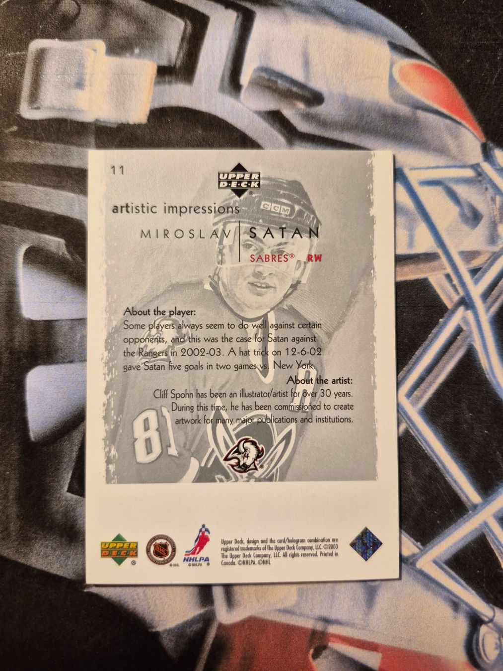 NHL Carte collezionabili: NHL Miroslav Satan Buffalo Sabres – Usato da Treiten venduto da Sauber73 1