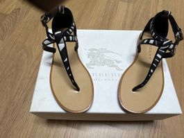 Burberry Sandale, Gr.30, Schwarz/Weiss, Top Zustand!