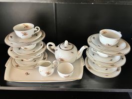 Elegantes Kaffeeservice Walküre 12tlg. + Tablett