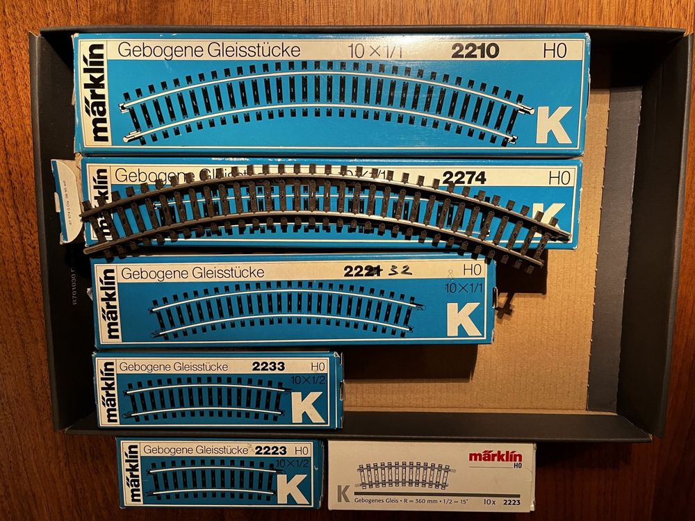 Märklin H0 gebogene K Gleise div Grössen Kaufen auf Ricardo