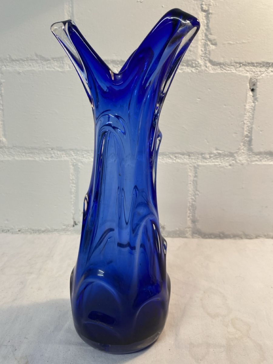 Murano Vasi & Recipienti: Wunderschöne, blaue Murano Glas Vase - ein Blickfang! – Usato da sursee venduto da trilli-tralli 2