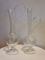 2 Vintage Karaffen Murano-Stil Glas Konvolut