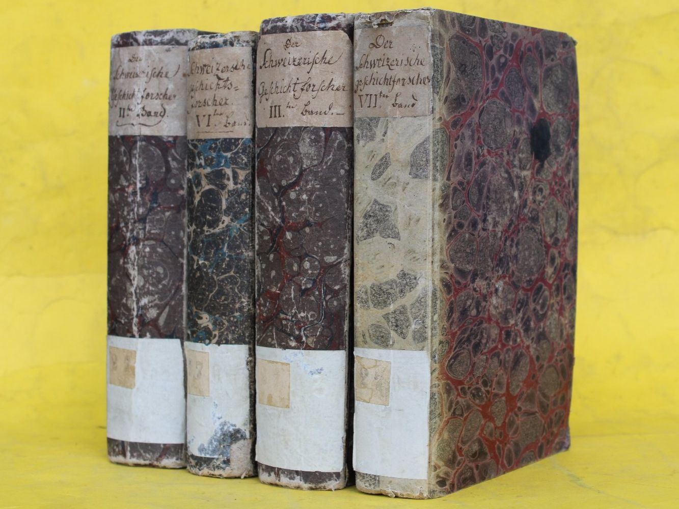 Bücher: DER SCHWEIZERISCHE GESCHICHTFORSCHER,4 BÄNDE,1817,RAR – Gebraucht aus Guensberg von Herzaktion 3