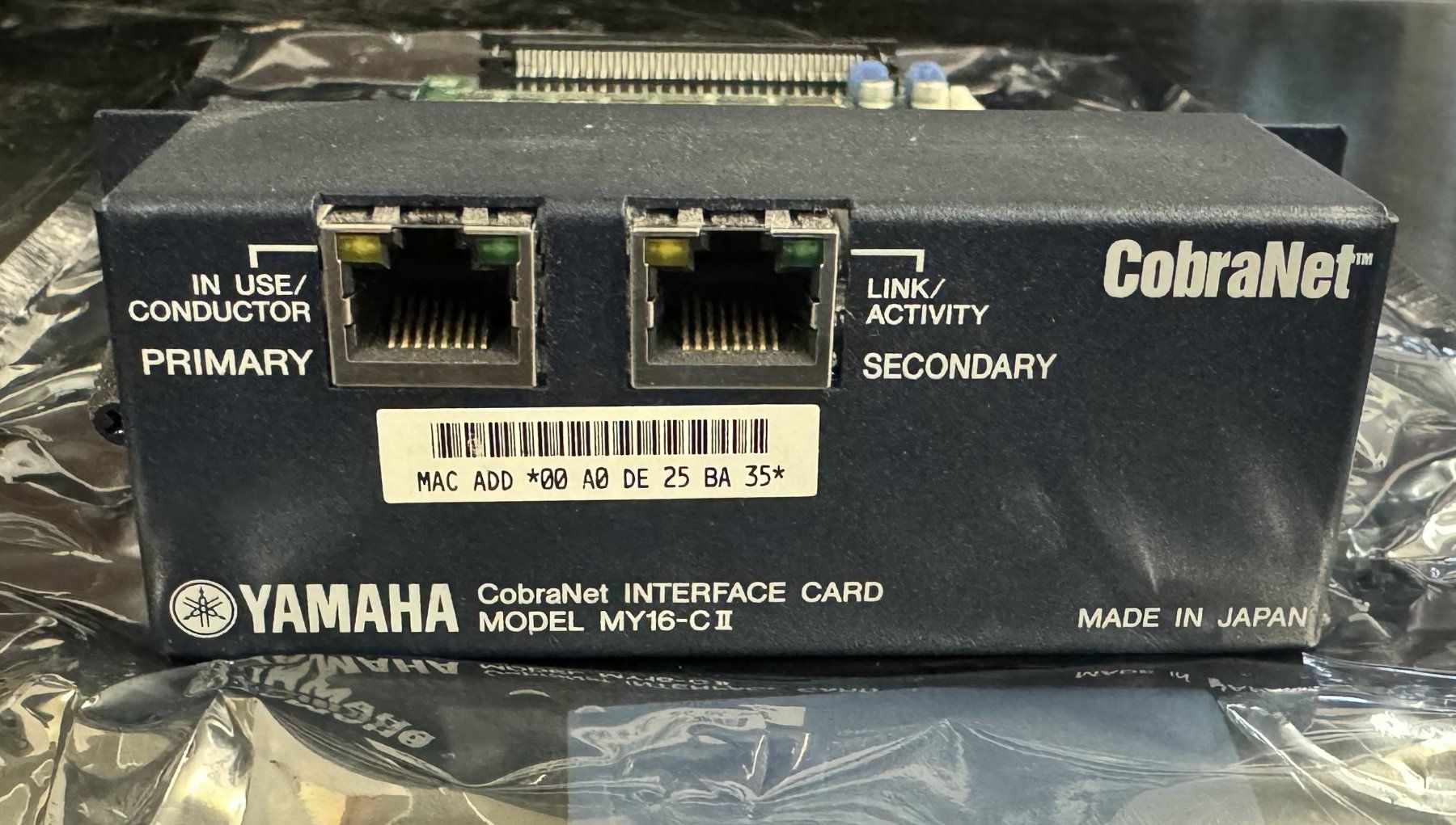 Yamaha Console di mixaggio: Yamaha CobraNet Interface Card, MY16-CII – Usato da Rüti ZH venduto da Philippek 1