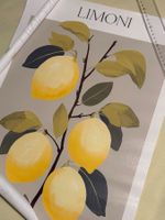 LIMONI Italien Leinwandbild 40x56cm NEU (Rahmenlos)