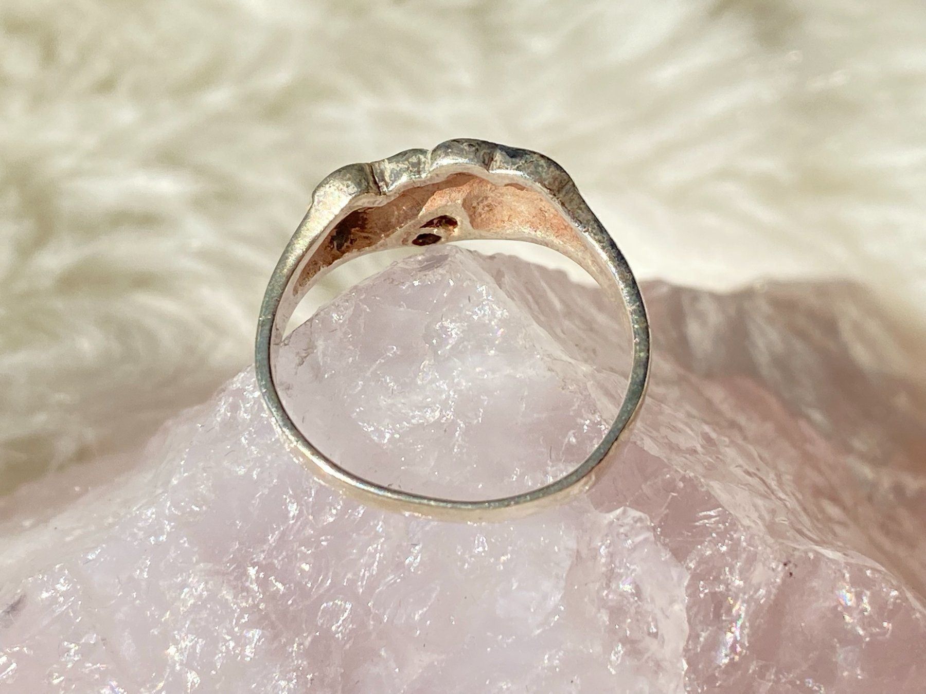 Anelli: Ring Silber 925 mit türkisem Stein Herz – Usato da Istighofen venduto da Ringparadies 2