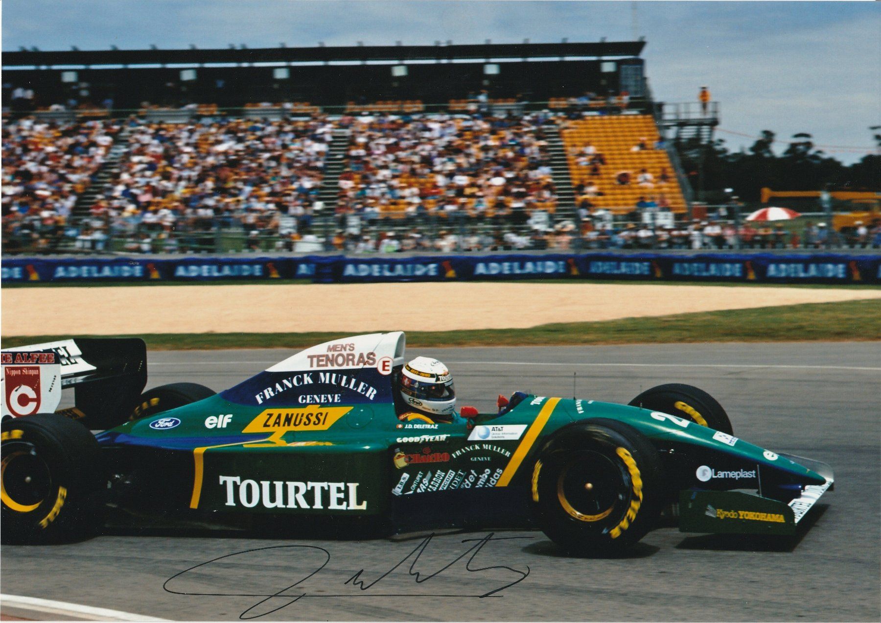 Autografi: Jean-Denis Delétraz / Originalautogramm – Usato da Schwyz venduto da racingautographs