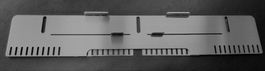 Massive INOX Edelstahl Fluglochschieber 300mm für Imkerei