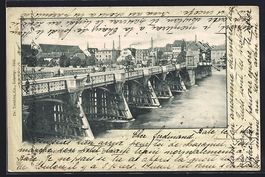Basel, Klein-Basel, Alte Rheinbrücke mi