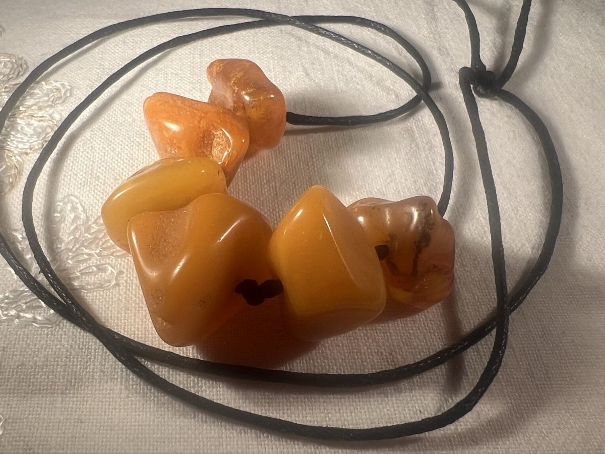 Catenine: Collier en ambre de la Baltique véritable – Usato da Genève venduto da DELIRBEADS 5