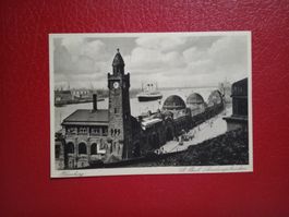 AK Schiff Hamburg St.Pauli Landungsbrücken