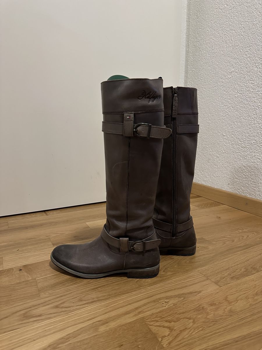 Tommy Hilfiger Scarpe da donna: Tommy Hilfiger Lederstiefel, Gr. 38 – Nuovo (secondo la descrizione) da Bolligen venduto da Bluejean1 1