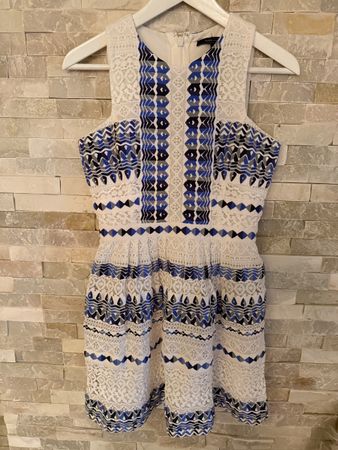 BCBG Max Azria Kleid, Gr. XS, Sommerkleid, Spitze Top!