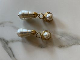 Perlenohrringe, Vintage, Modeschmuck