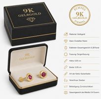 Ohrringe Damen Gold, 9 Karat 375
