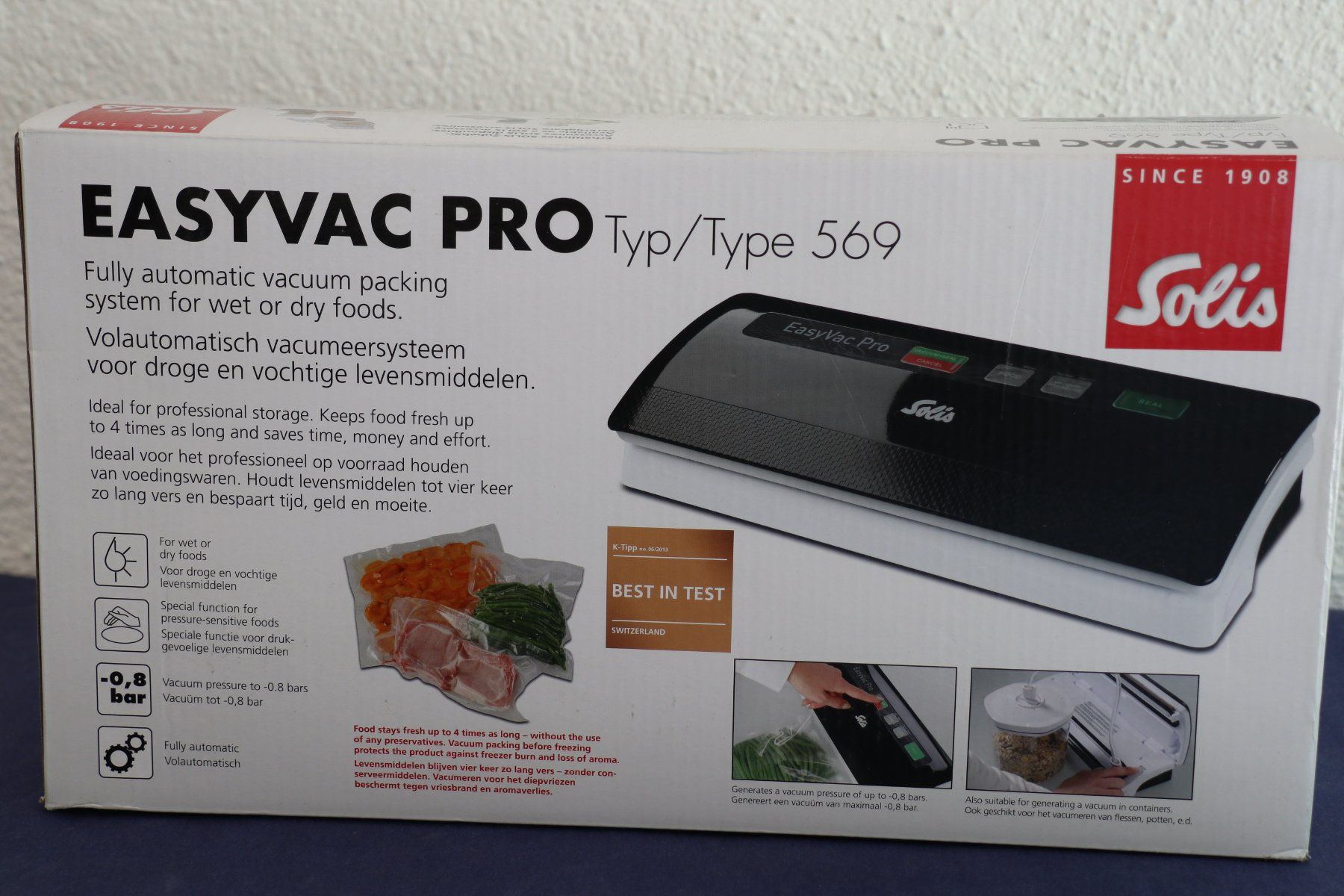 Solis Küchengeräte: Solis Easy Vac Pro Typ 569 Vakuumiergerät schwarz – Neu und originalverpackt aus Liestal von FuV01 1