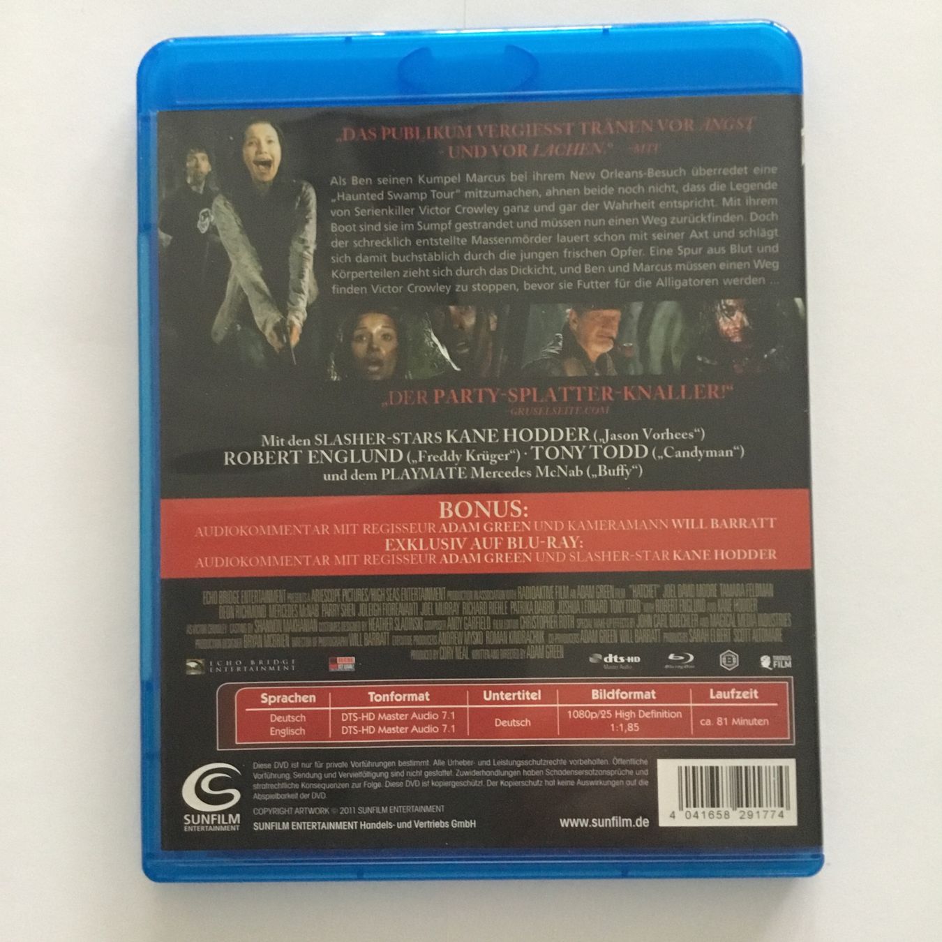 Alle DVDs: Hatchet Blu Ray Uncut Rarität – Neu (gemäss Beschreibung) aus Blauen von sternchen66 1