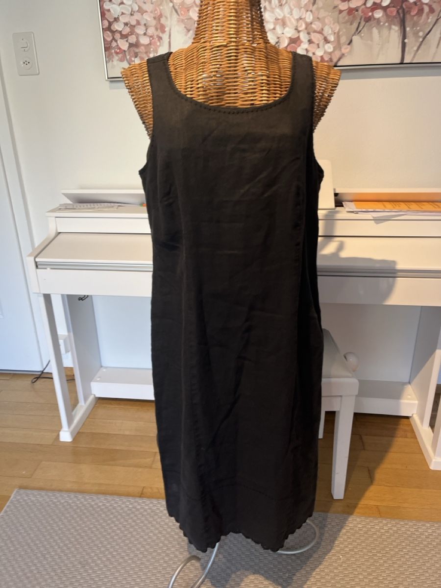 Vestiti: Leinen Kleid, schwarz, Vetono, 40 – Usato da Solothurn venduto da Bobesch08