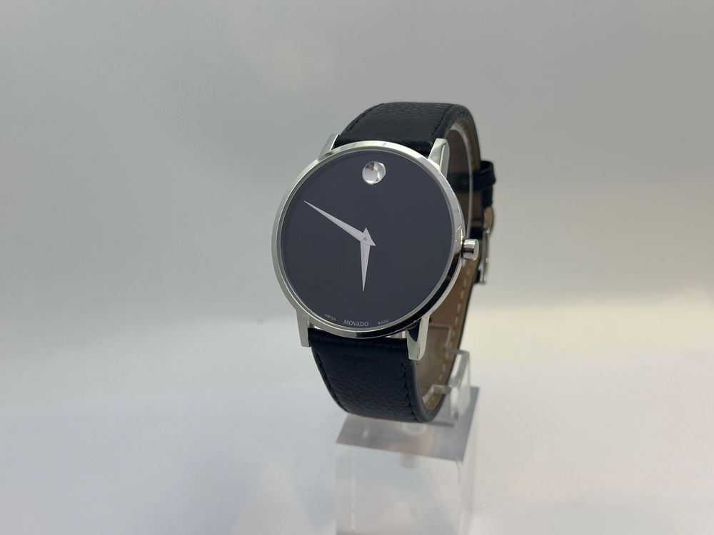 Movado Museum Classic Armbanduhr ref 07.14.1458 Saphire Glas Kaufen