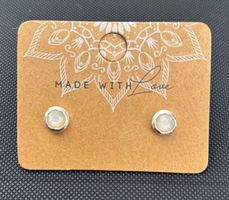 Ohrstecker Silber 925 Mondstein