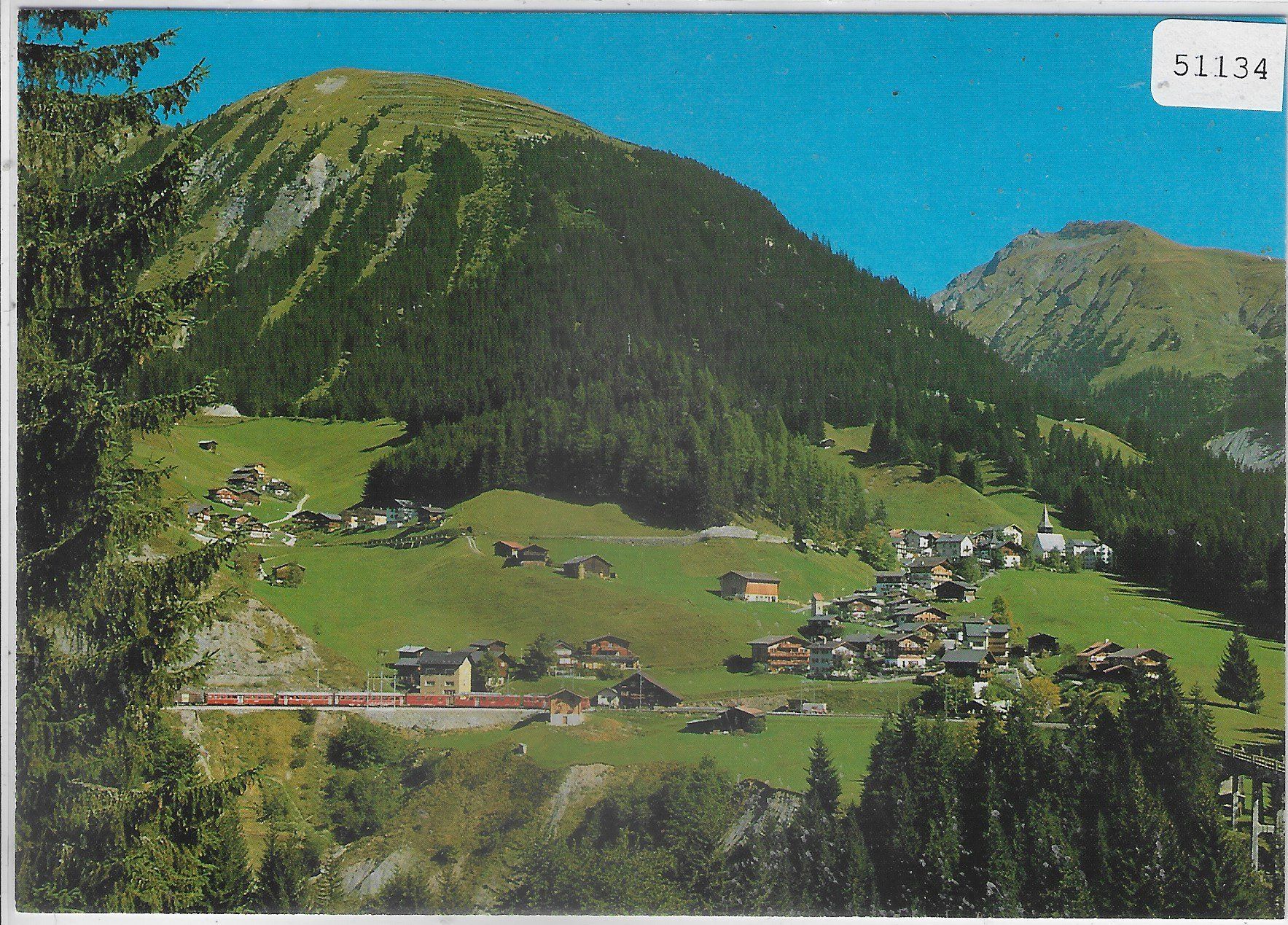 Cartes postales: Langwies - Rhäthischebahn – D'occasion à Ettingen par Kartenplanet