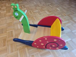 Schaukel Schnecke aus Holz  - Pintoy (Modell 0631)