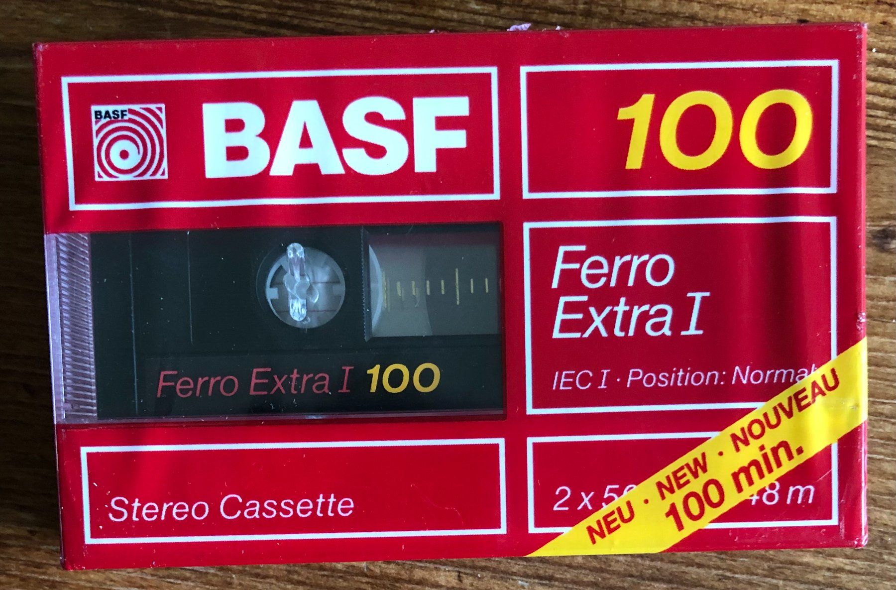 Musicassette: Kassette BASF Ferro Extra I 100, NEU! – Nuovo e nell'imballaggio originale da Luzern venduto da Schlafenicht00