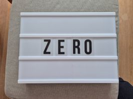 LED Leuchtkasten mit Buchstaben / Zahlenset