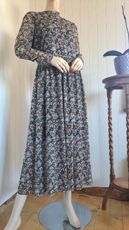 TOM TAILOR DENIM Maxikleid Kleid Preppy Dress 40 M Langarm