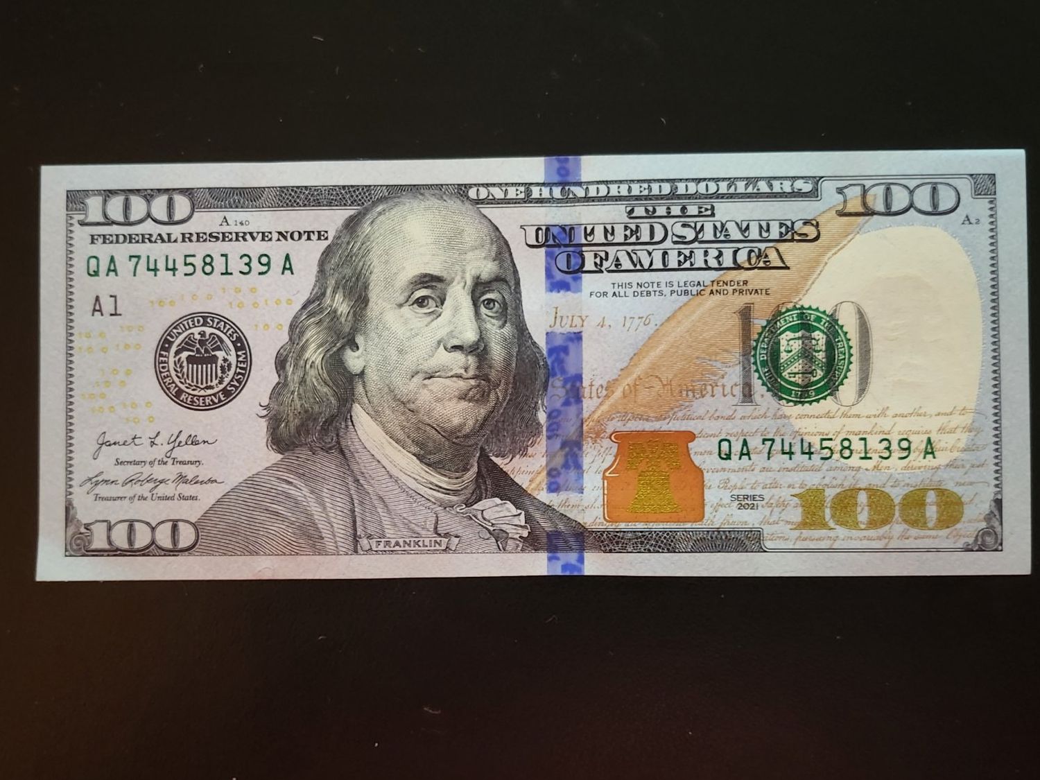 Billets de banque: US Dollar Note USD 100, $ 100 NEU – D'occasion à Staad SG par 4bu4