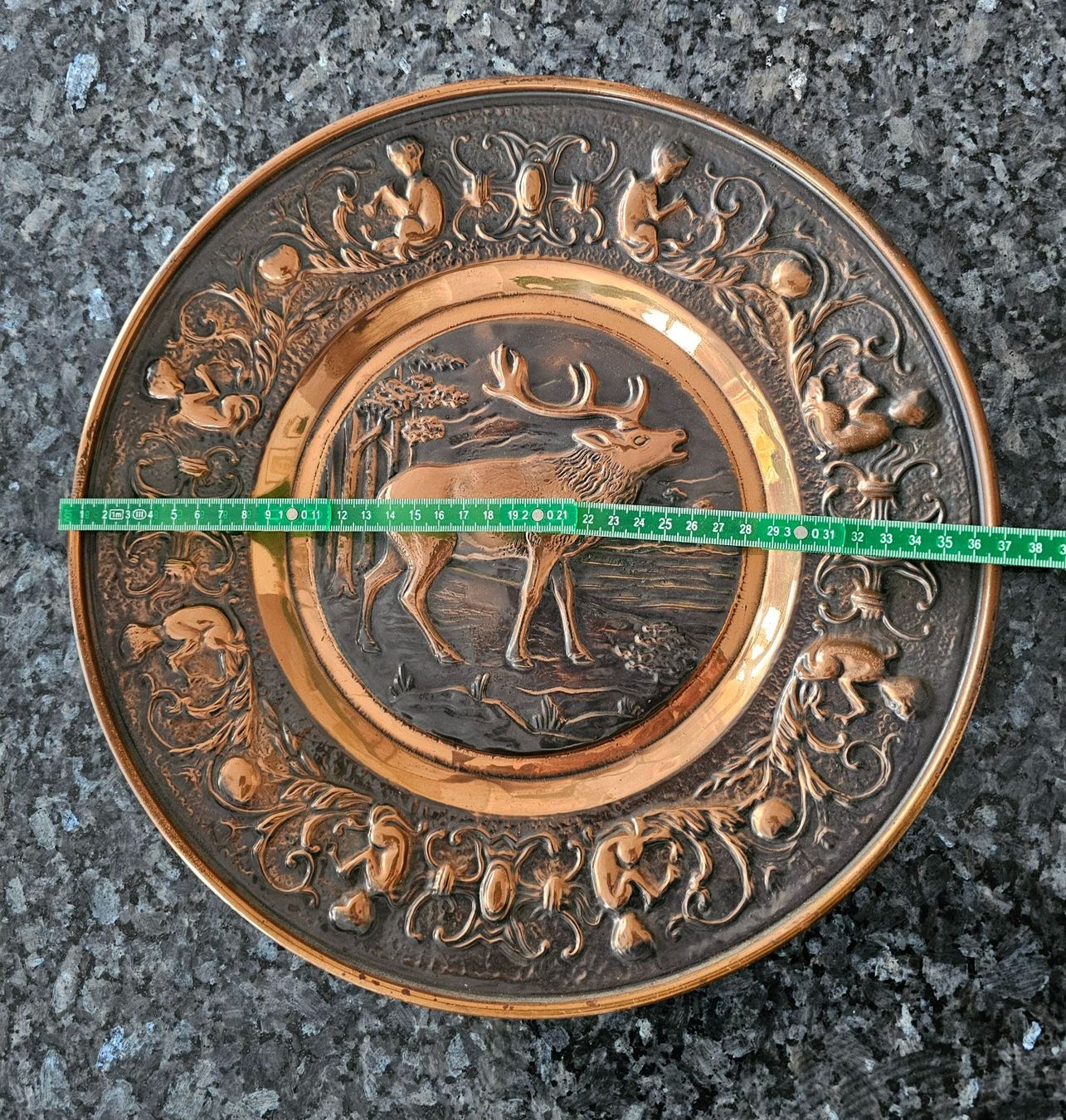 Tutte le decorazioni: Kupfer Hirsch-Wandteller – Usato da Oetwil a.d. Limmat venduto da grisilisi 2