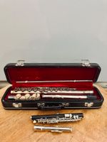 Querfloete mit Tasche und Zubehoer gebraucht +1 mini/ defekt
