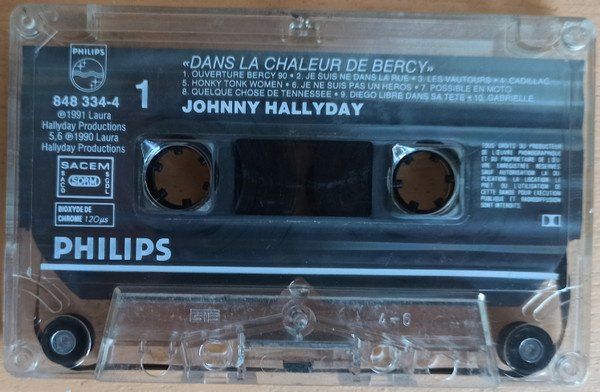 Kompaktkassetten: CASSETTE JOHNNY HALLYDAY - LONGUE DUREE - ROCK – Gebraucht aus PORRENTRTUY von RABAIS_SPORT 1