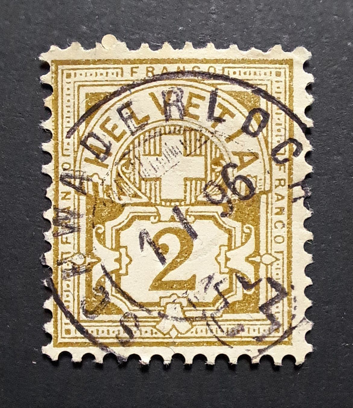 Tutti i francobolli: Ziffermuster Vollstempel SCHWADERLOCH Kt. AG – Usato da Unterägeri venduto da PhilatelieStudiger