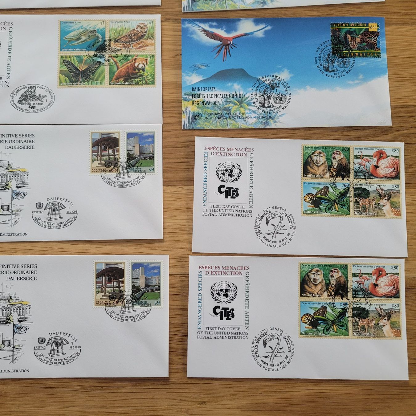 Tutti i francobolli: Los Mit FDC uno ONU – Usato da Biel/Bienne venduto da Destockweb 4