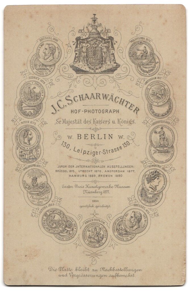 Fotografie &  Plakate: Fotografie J. C. Schaarwächter, Berlin, – Gebraucht aus Berlin von bartko-reher 1