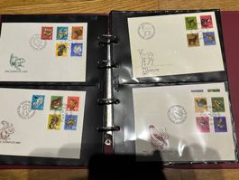 Ab ca. 1960 FDC Schweiz Album - Sammlung
