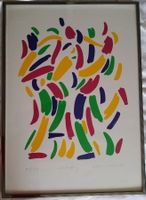 Lithographie; Montreux Jazzfestival 92 Glas-Aluminiumrahen