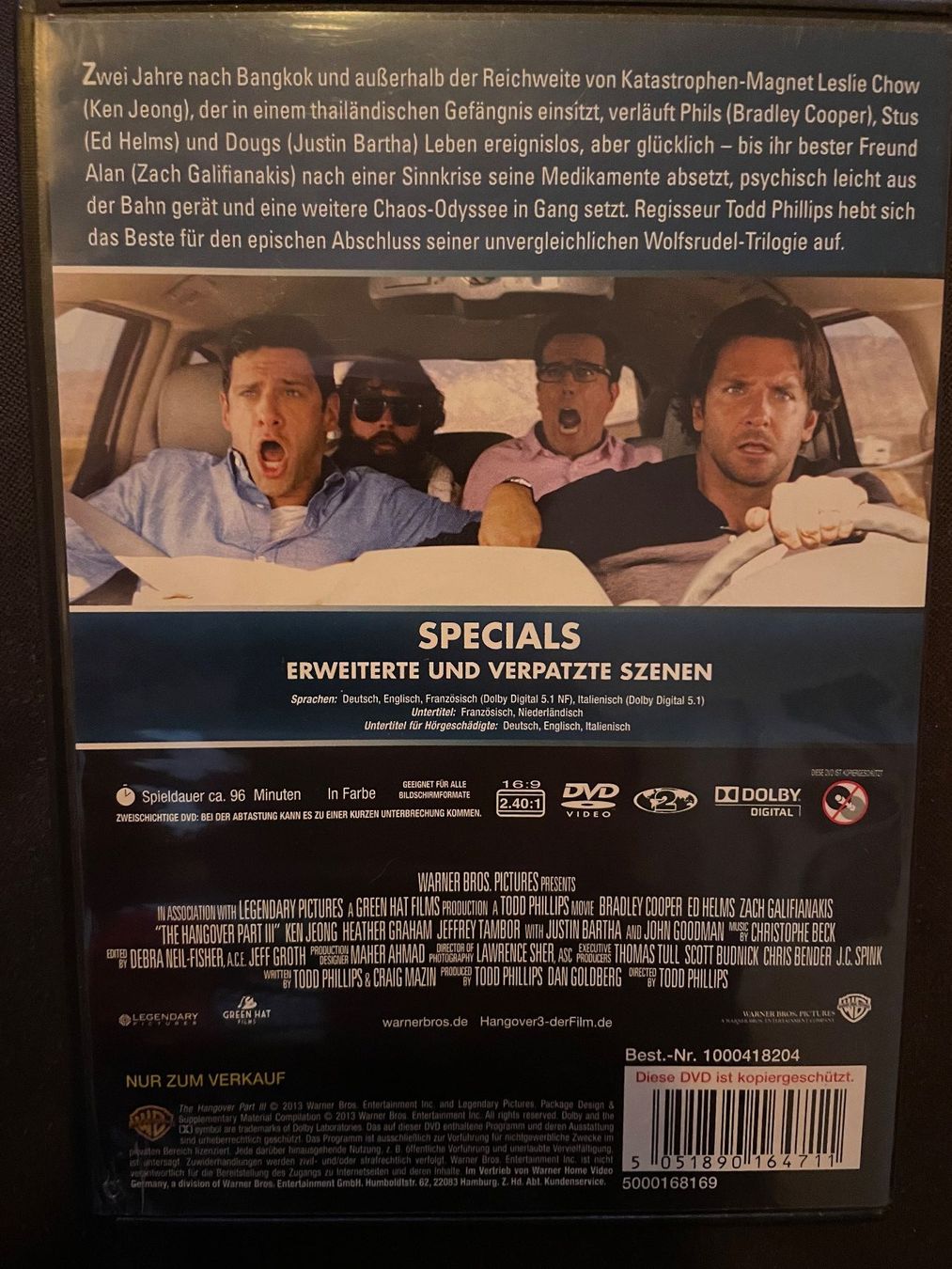 Tous les DVDs: Hangover 3 – D'occasion à Dierikon par Butcherboy 1