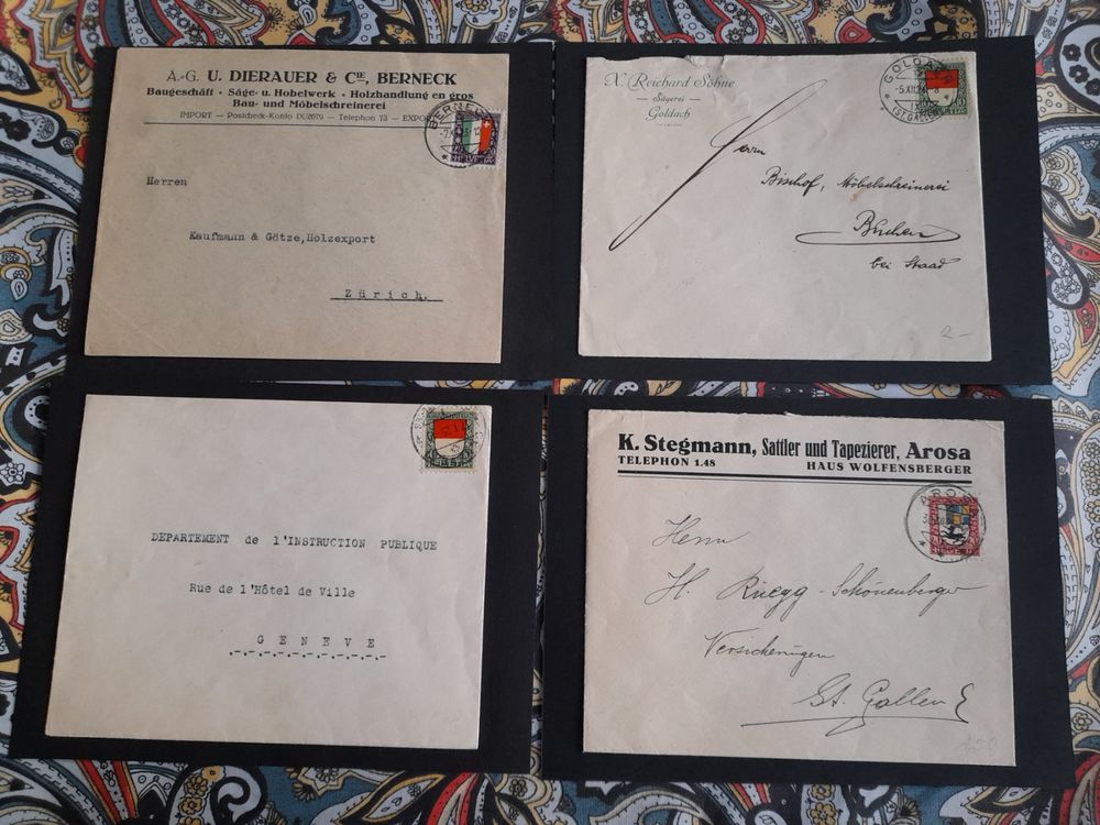Vier Briefe 1923 1925 Kaufen auf Ricardo