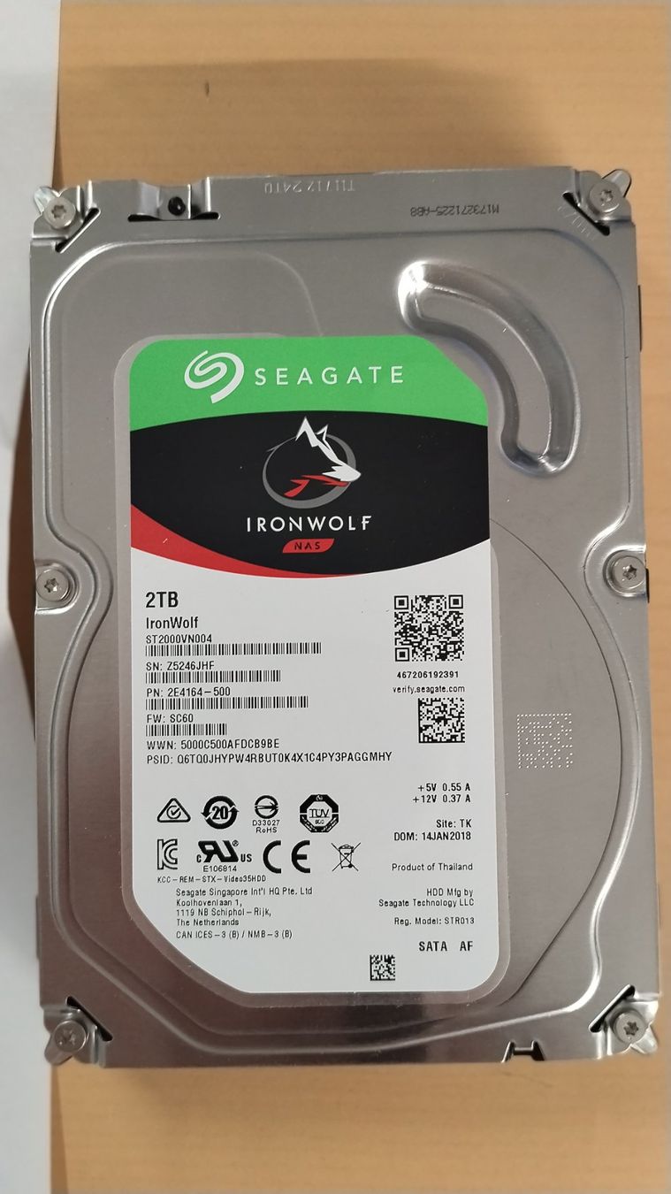 Seagate Dischi rigidi: Seagate IronWolf 2TB HDD ST2000VN004 gewipt – Usato da Wallisellen venduto da mic_gg2g
