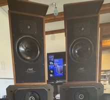 Lentek S4 Lautsprecher Paar Holzgehäuse Vintage Zustand
