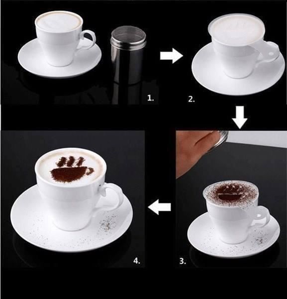 Macchine per caffè & Macchine per espresso: 10 Stk. Cappuccino Schablonen mit Muster – Nuovo e nell'imballaggio originale da Arth venduto da 100i 6